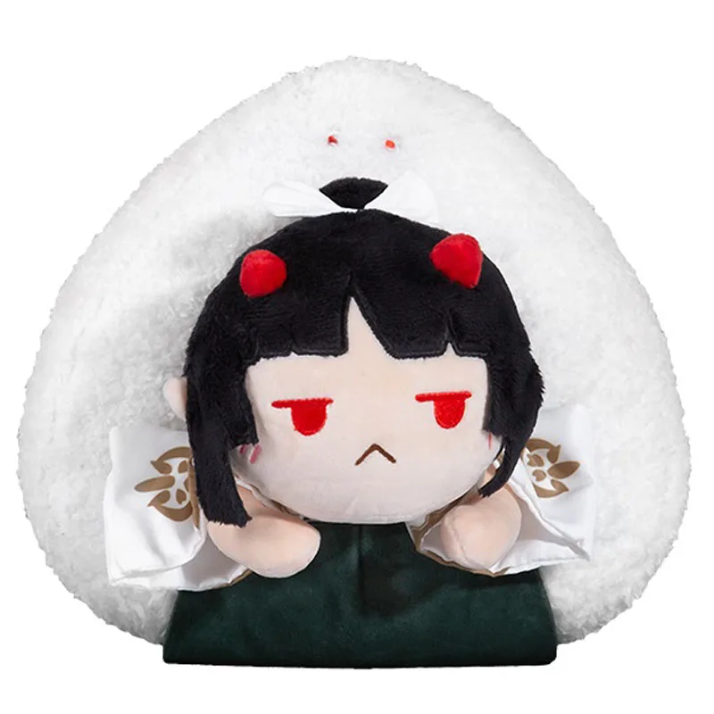 

New Cute Onmyoji Game Onikiri With Rice Ball Plush Plushes Stuffed Doll Toy 20*20cm Kids Boys Cosplay Gifts