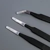 1PC Stainless Steel Curved Straight Eyebrow False Eyelash Tweezers Nail Art Extension Makeup Tool Eeyelashes Tweezers 6