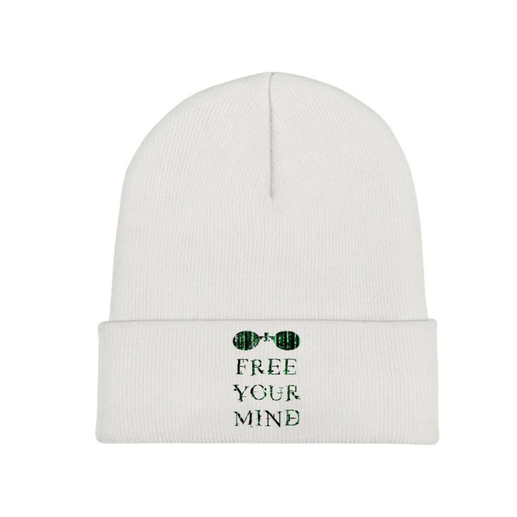 

Knit Hat The Matrix Neo Morpheus Film Winter Warm Beanie Caps Free Your Mind Morpheus Men Women Fashion Casual Bonnet