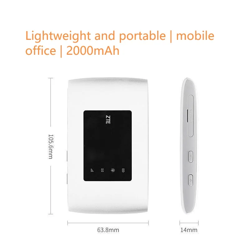 Roteador Zte Mf920u Desbloqueado Roteador Wifi Móvel Hotspot 4g Lte 150mbps Desbloqueado - Imagem 4