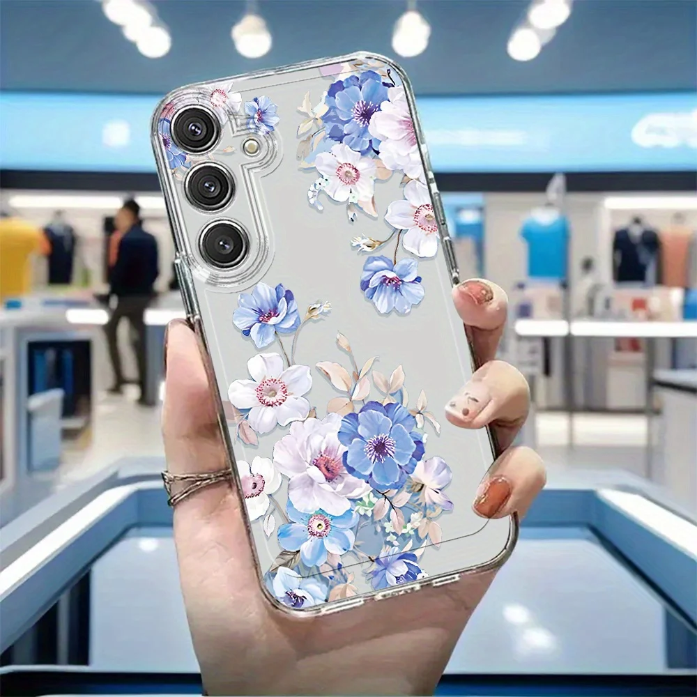 Plum Flower Case For Samsung S26 Ultra S25 S24 FE S23 S22 S21 Plus A57 A56 5G A55 A54 A53 A26 A25 A36 A35 A17 A16 A52 Case Cover
