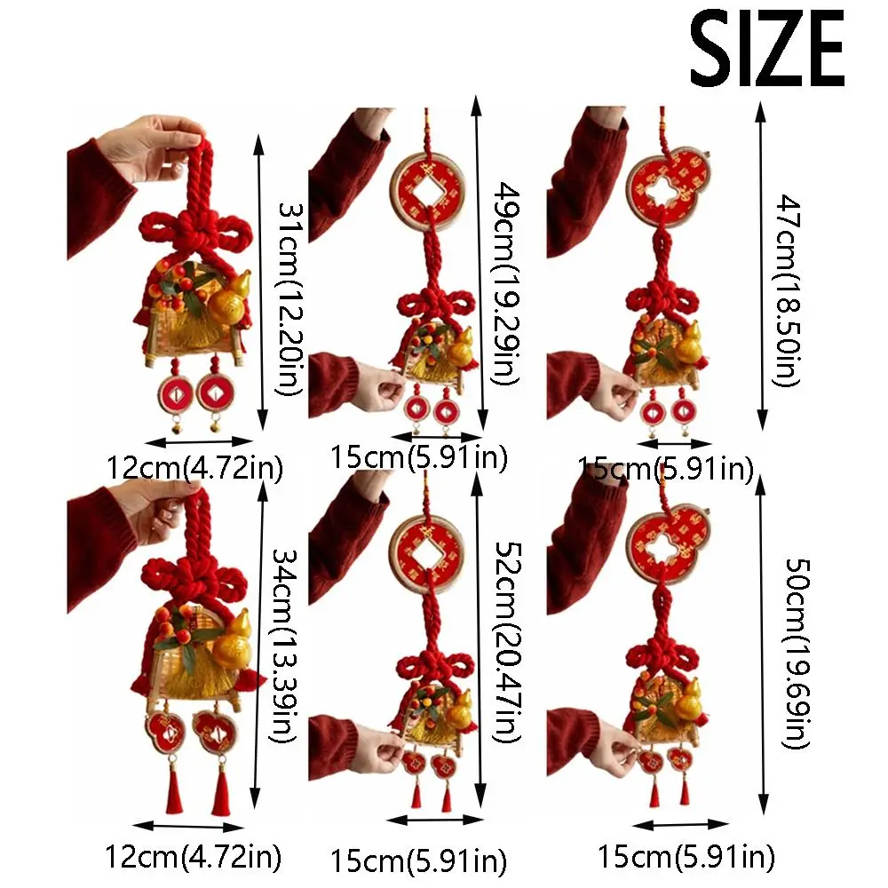 Traditional Design Chinese New Year Pendant Lucky Year of The Horse Chinese Knot Door Decoration Chinese Knot Family Reunion