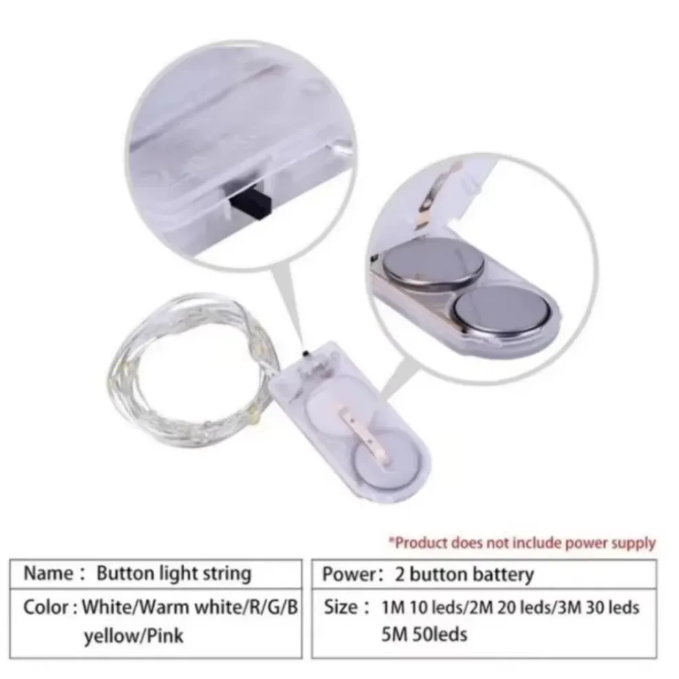 5M Waterproof LED String Lights Copper Wire Fairy Lights Battery Operated DIY Wedding Party Christmas Decoration String led string lights,decorative lights,string lights,led fairy lights
