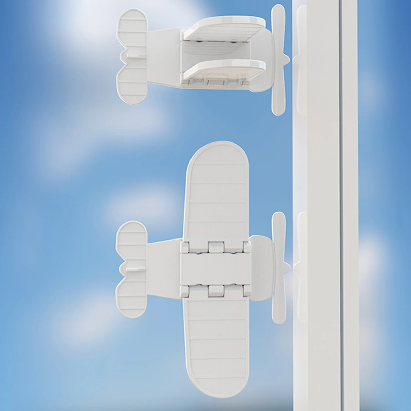 Sliding Door Locks Window Anti-pinch Hand Child Protective Glass Door Safety Lock Punch Free Retainer Sliding Lock Home Tools