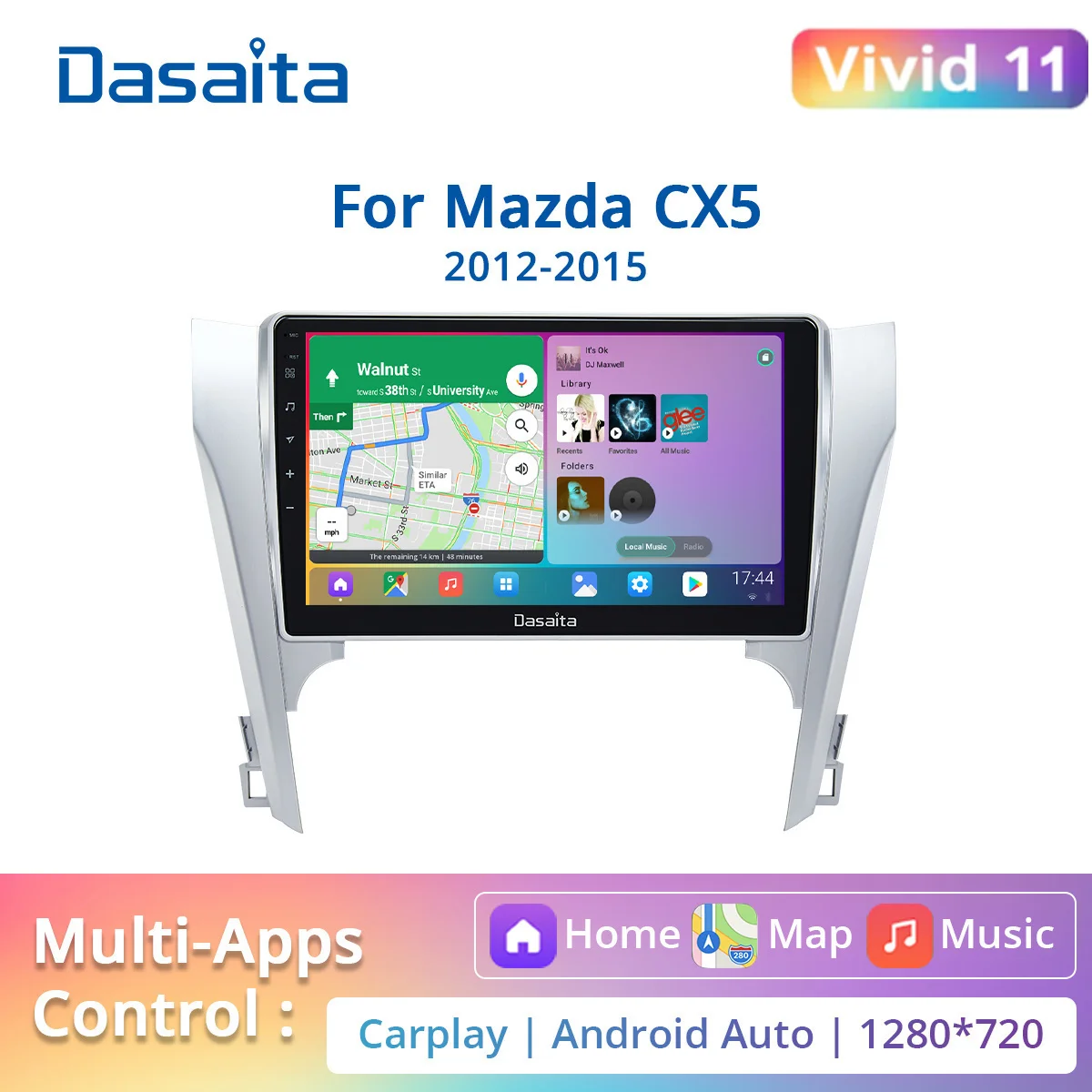 

Dasaita Vivid10 PX6 For Toyota Camry 2012 2013 2014 Car Radio Android Auto Carplay 10.2" IPS 1280*720 Stereo Multimedia HA5315A