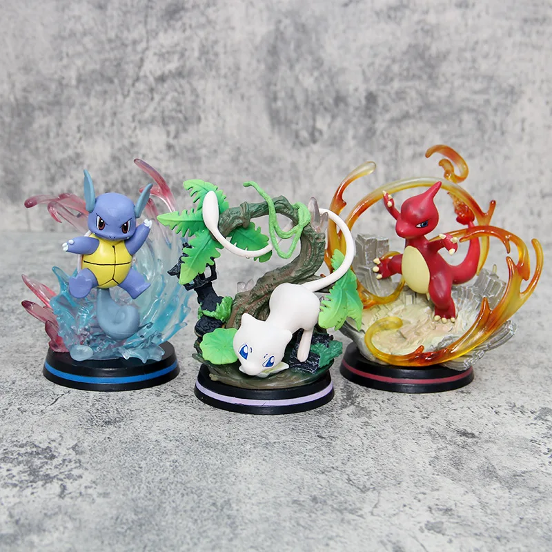 

Pokemon Squirtle Charmander Mewtwo Anime Figure Cute Cartoon Action Figure Kawaii Anime Accessories Room Decor Childrens Gifts