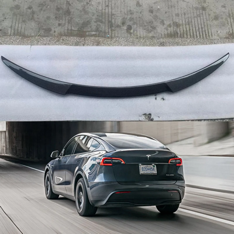 

Spoiler ABS Rear Trunk Spoiler Black Finish For Tesla Model Y 2020+