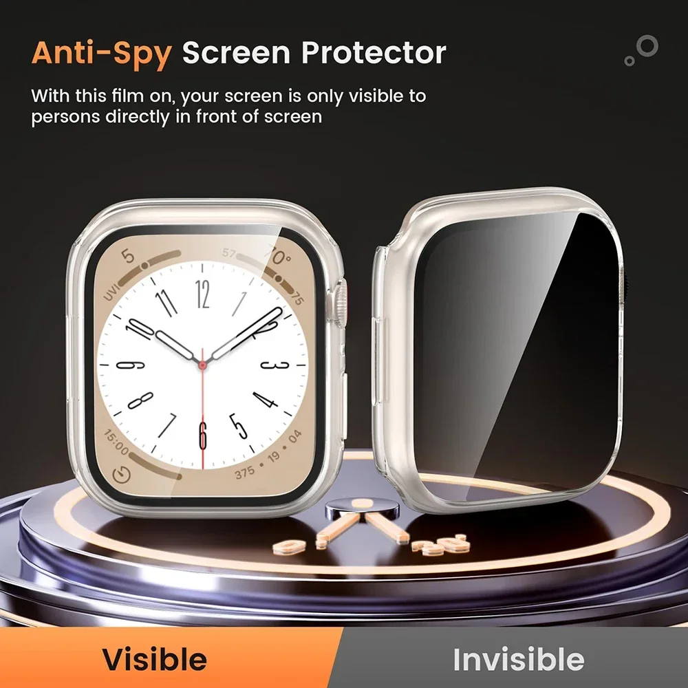 Waterproof Privacy iWatch Bumper with Anti-Peep Screen Protector Cover