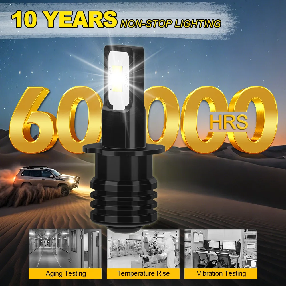 2개 H3 LED 안개등 25000LM 자동차 안개등 전구 3570 CSP 6000K 화이트 슈퍼 브라이트 렉서스 ES300 1997 1998 1999 2001 2002 2003용