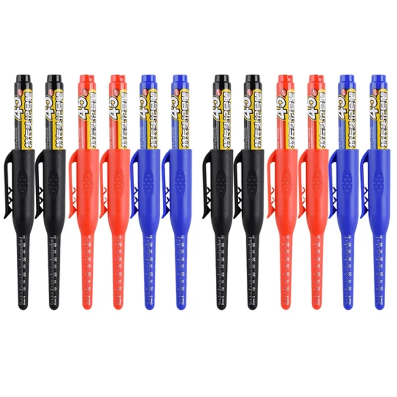 Deep Hole Multi-Purpose Waterproof Marker Pen for Woodworking and Metal