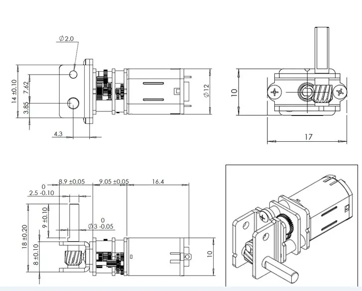 motor, Auto-Locking, novo produto, DC, 3V, 6V, 12V, GW12N20