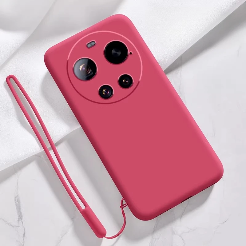 Enhanced Silicone Shockproof Phone Case with Strap - Matte Armor Back Cover s
