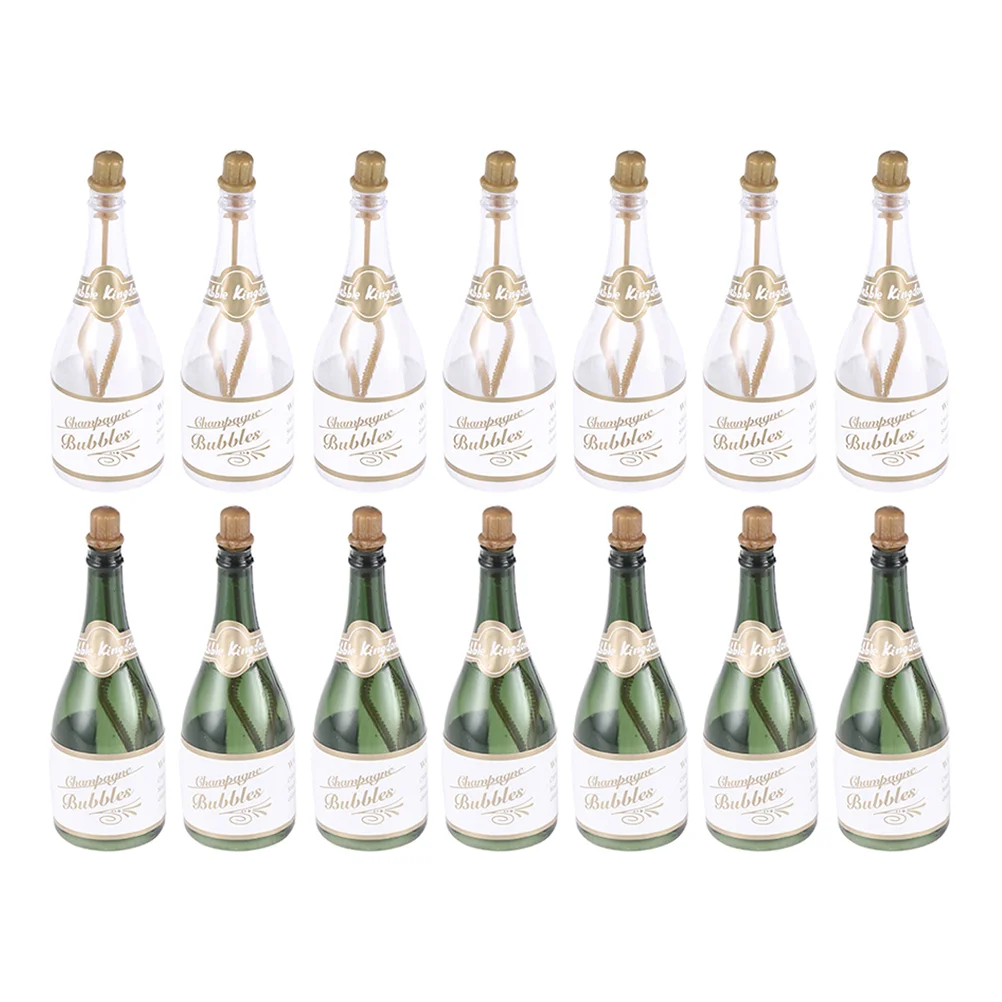

12/24/36pcs Mini Champagne Bubble Bottles Empty Soap Water Bottles DIY Self Filling Bubble Toy Wedding Birthday Party Decoration