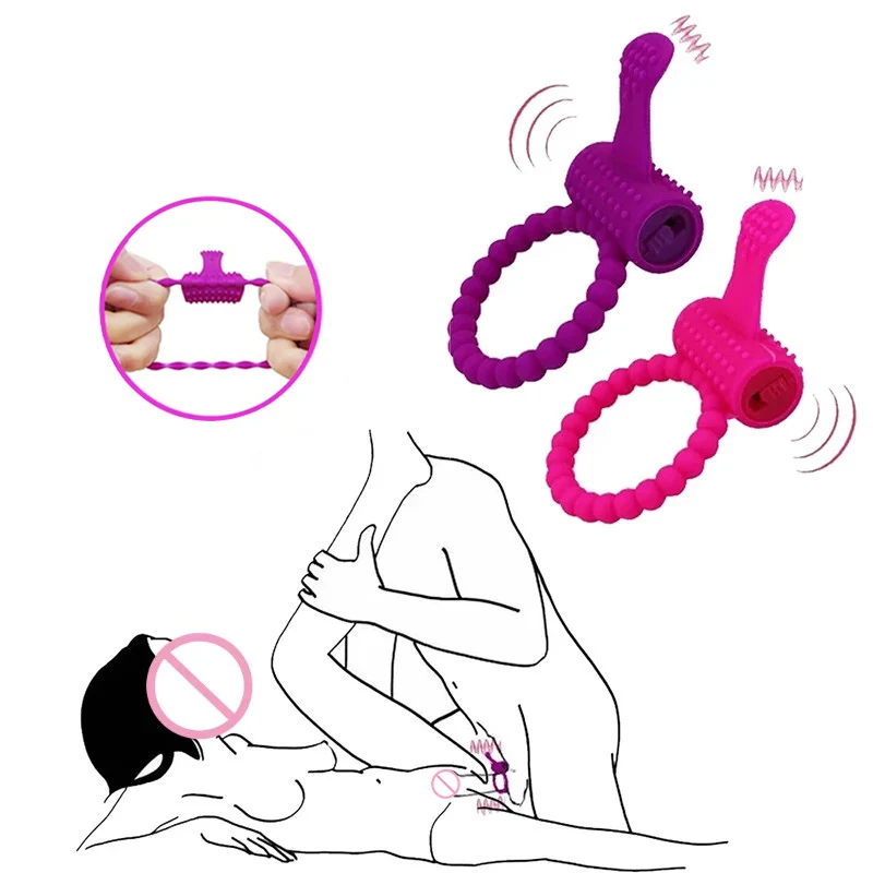 

Кольцо-вибратор на пенис многоразовое Силиконовое кольцо на член для увеличения пениса с задержкой эякуляции секс-игрушки для мужчин