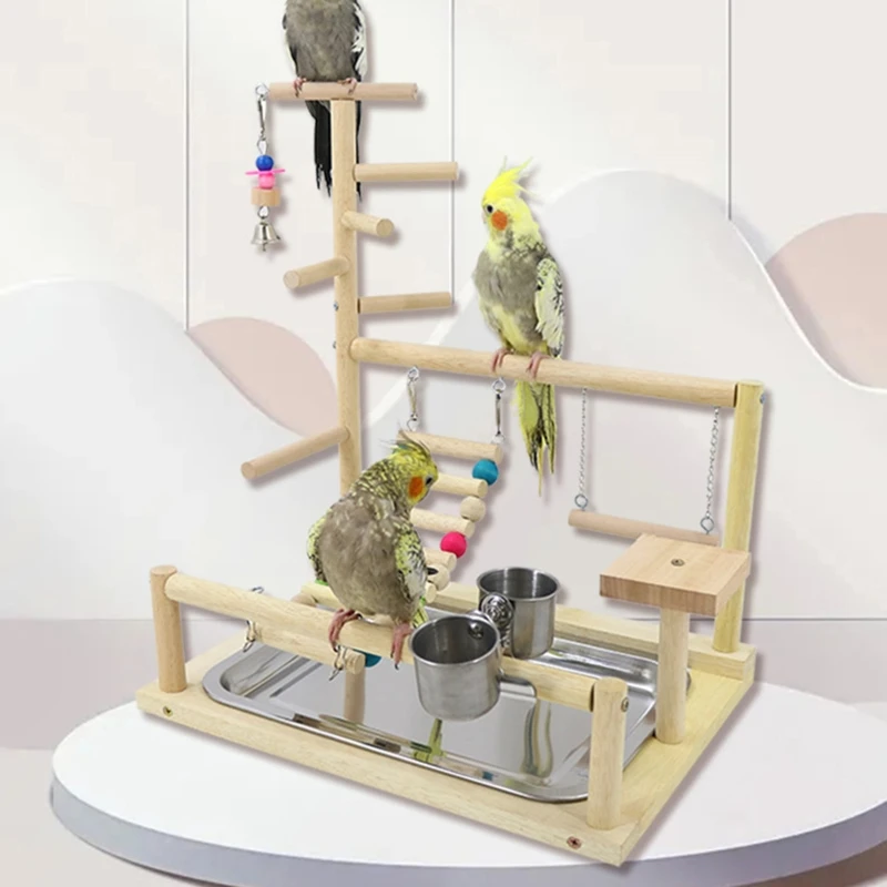 Bird perch stand toys parrots playstand