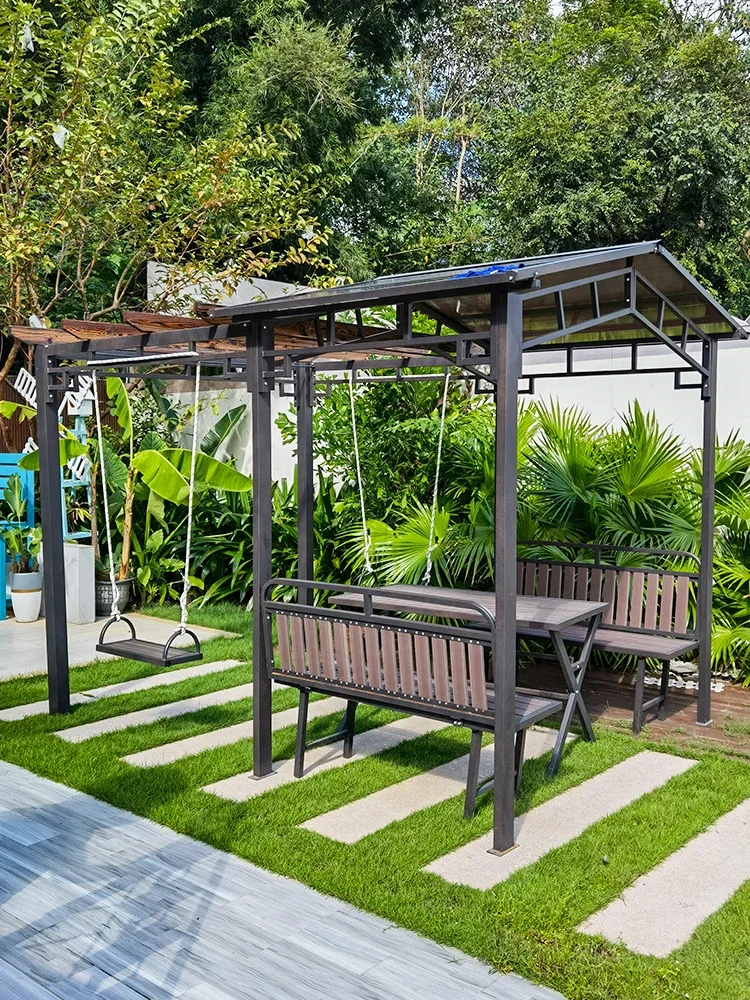 Outdoor Courtyard Grapevine Leisure Gazebo Tent Climbing Frame Swing Villa Yard Shade Shelter Pavilion
