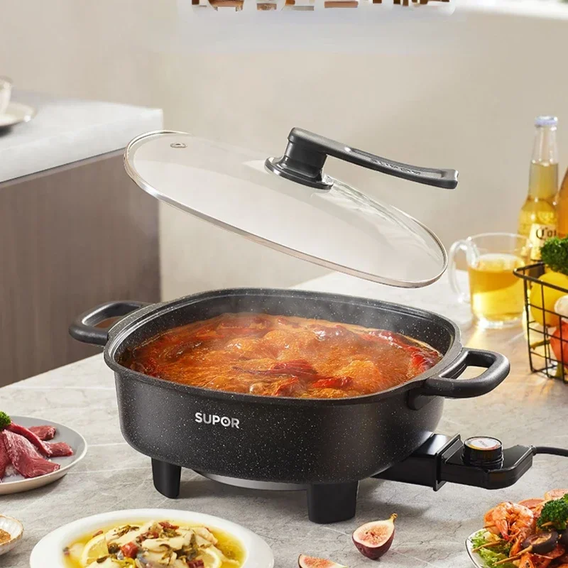 Electric Hot Pot Household Multi-Functional All-in-One Pot Electric Food Warmer  Electric Caldron Plug-in Split Chafing Dish - AliExpress