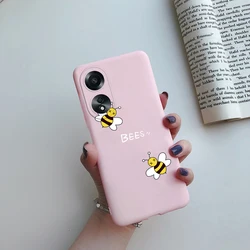 Cute Cartoon Shockproof Silicone Case - Soft Back Cover for OPPO Smartphones (2023) (Pink)