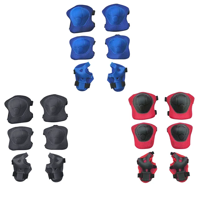 6pcs Protective Gears Set for Kids Children Knee Pad Elbow Pads Wrist Guards Child Safety Protector Kit for Cycling Bike Skating 3