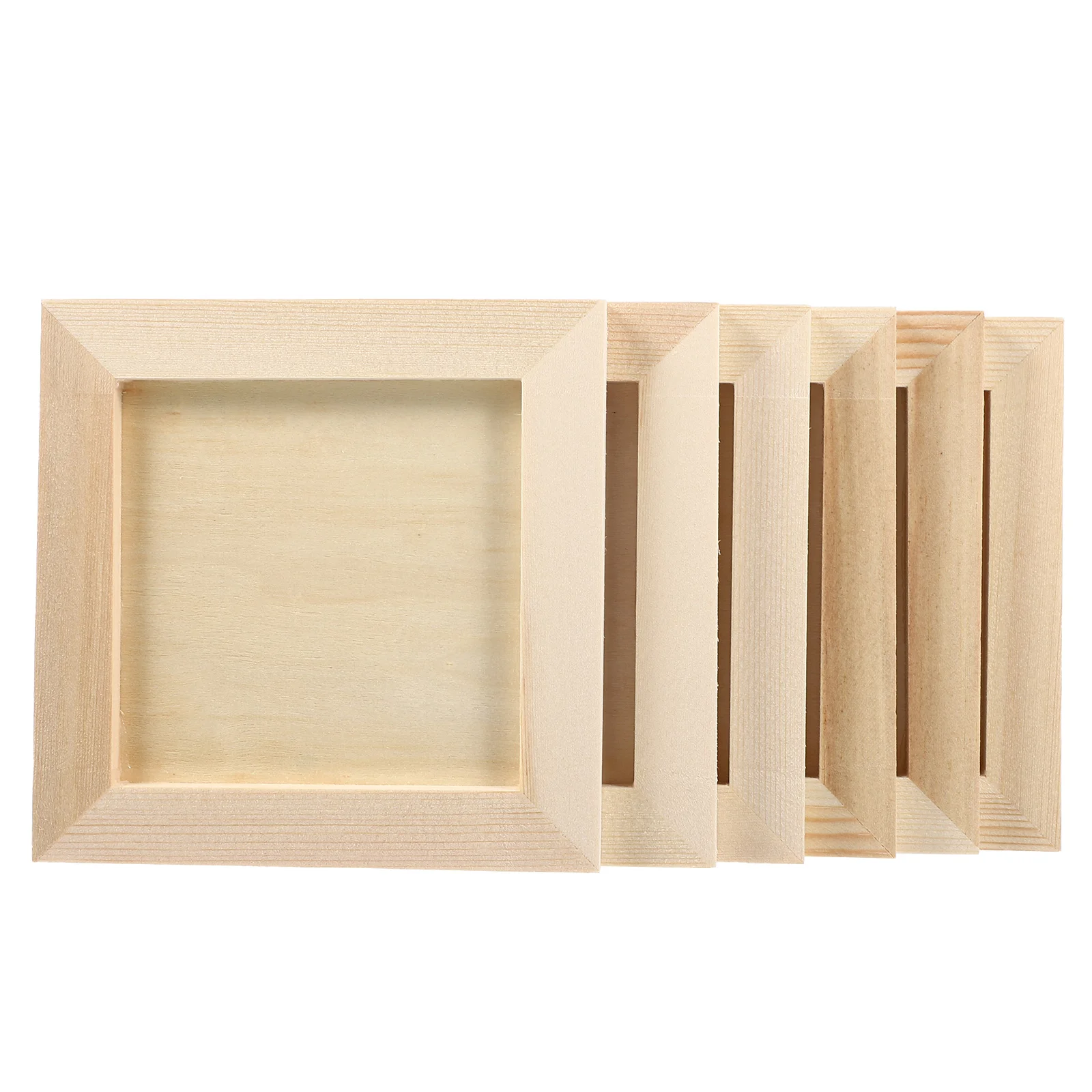 

Frames Frame Photo Picture Wood Unfinished Diy Wooden Clay Crafts Painting Decorative Craft Canvas Holder Holders 3D
