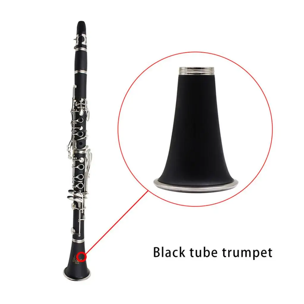 ABS Plastic Universal Bell for Clarinet Spare Parts, Adjustable, Clarinet Bell,