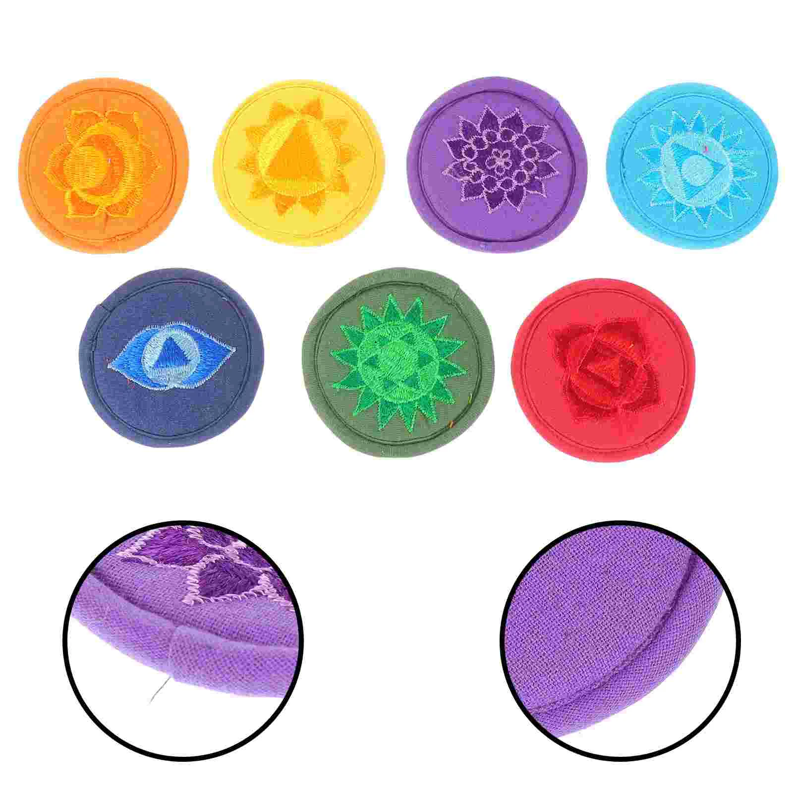 

7 Pcs Manual Cloth Artifacts Decor Yoga Accessories Ritual Instruments Mats