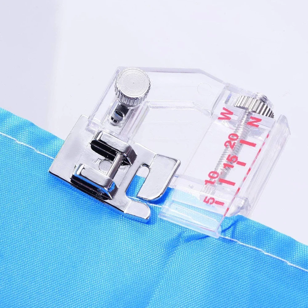 Adjustable Guide Ruler and Bias Tape Binding Presser Foot