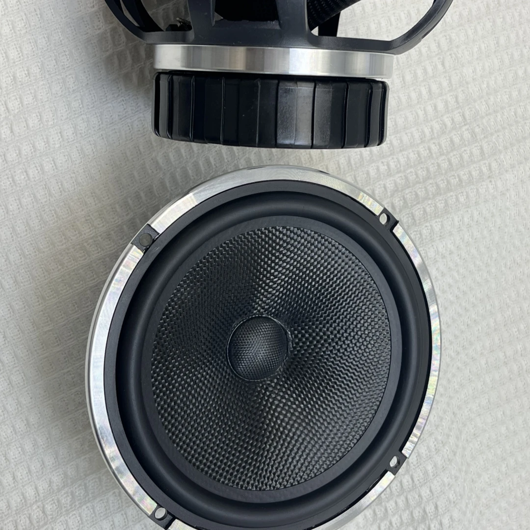 Car Door Modified Audio Speaker 6.5 Inch Universal Trumpet 350W High-power Speaker with Tweeter and Frequency Divider.