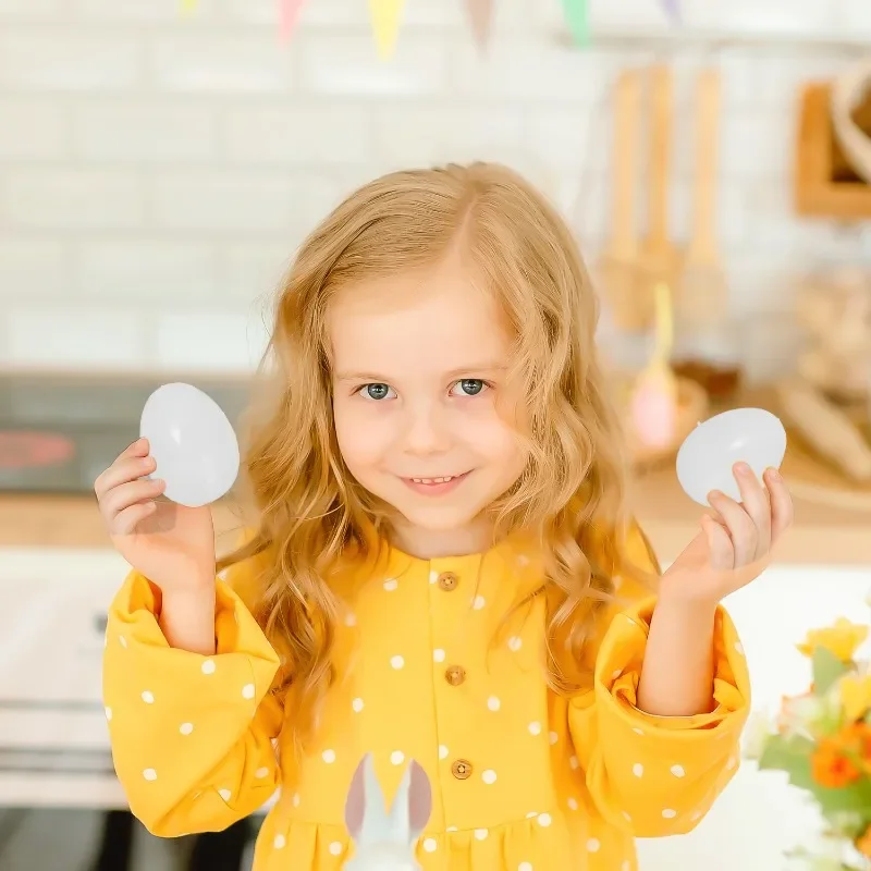 White Fillable Easter Eggs 5