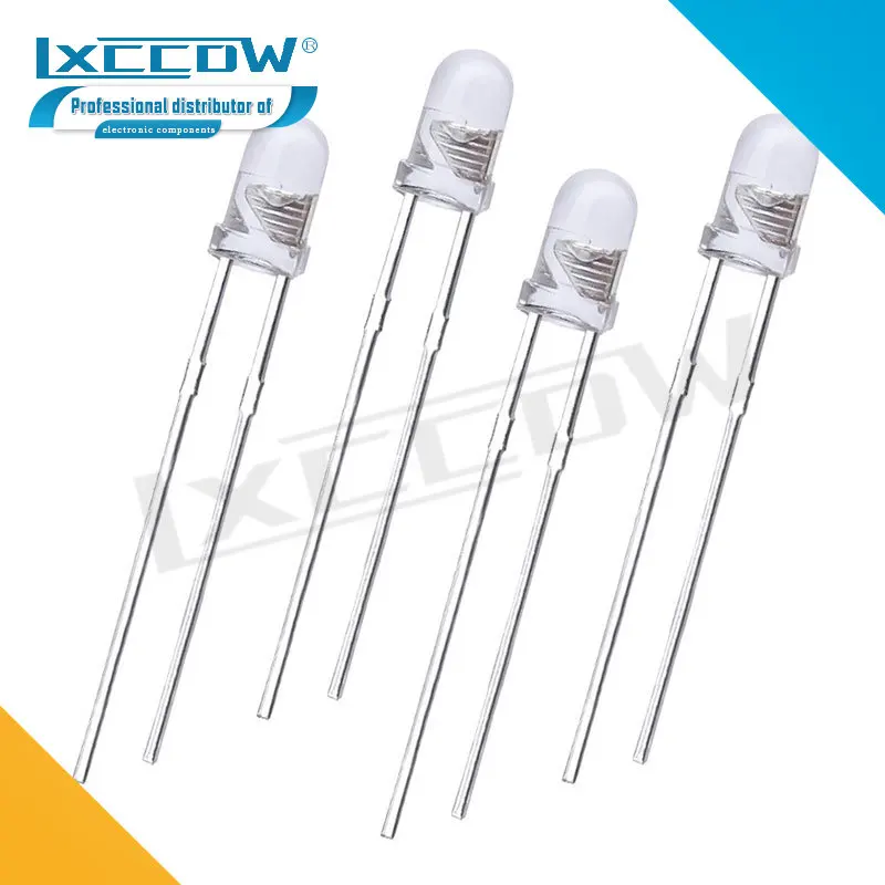 20 Fotodiodi Sensibili Alla Luce 5 Mm - Testa Rotonda Per Circuiti Elettronici - Foto 2