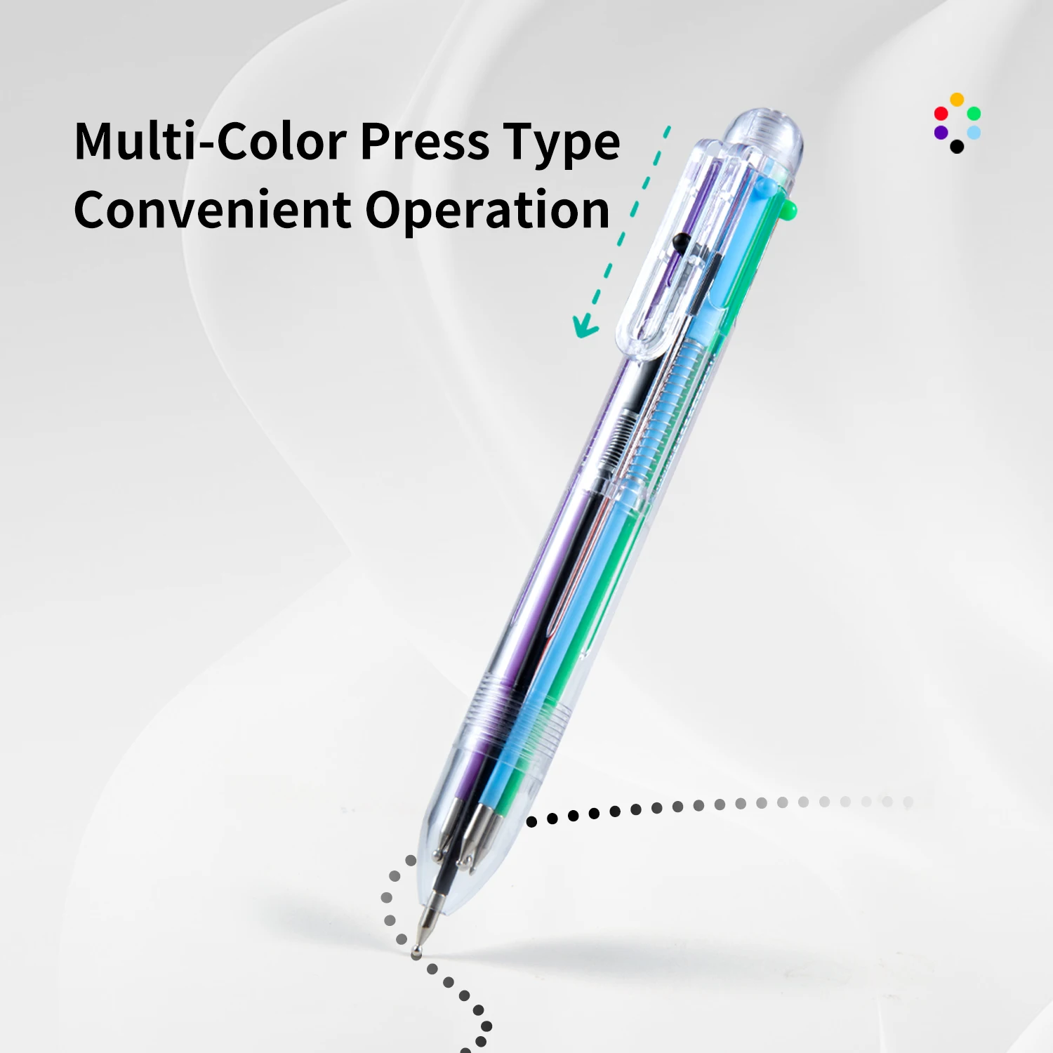 Nail Art Pen 6-in-1 Multi-tip Nail Dotting Tool for Gel Polish Painting Salon Home DIY Manicure Designs nail art pen nail art tools