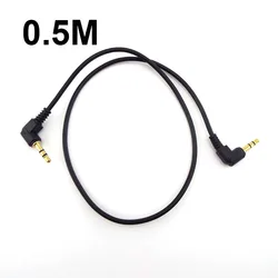 Angled 3.5mm Male - to - Male Audio Cable - Premium Stereo AUX Cord (0.5M)
