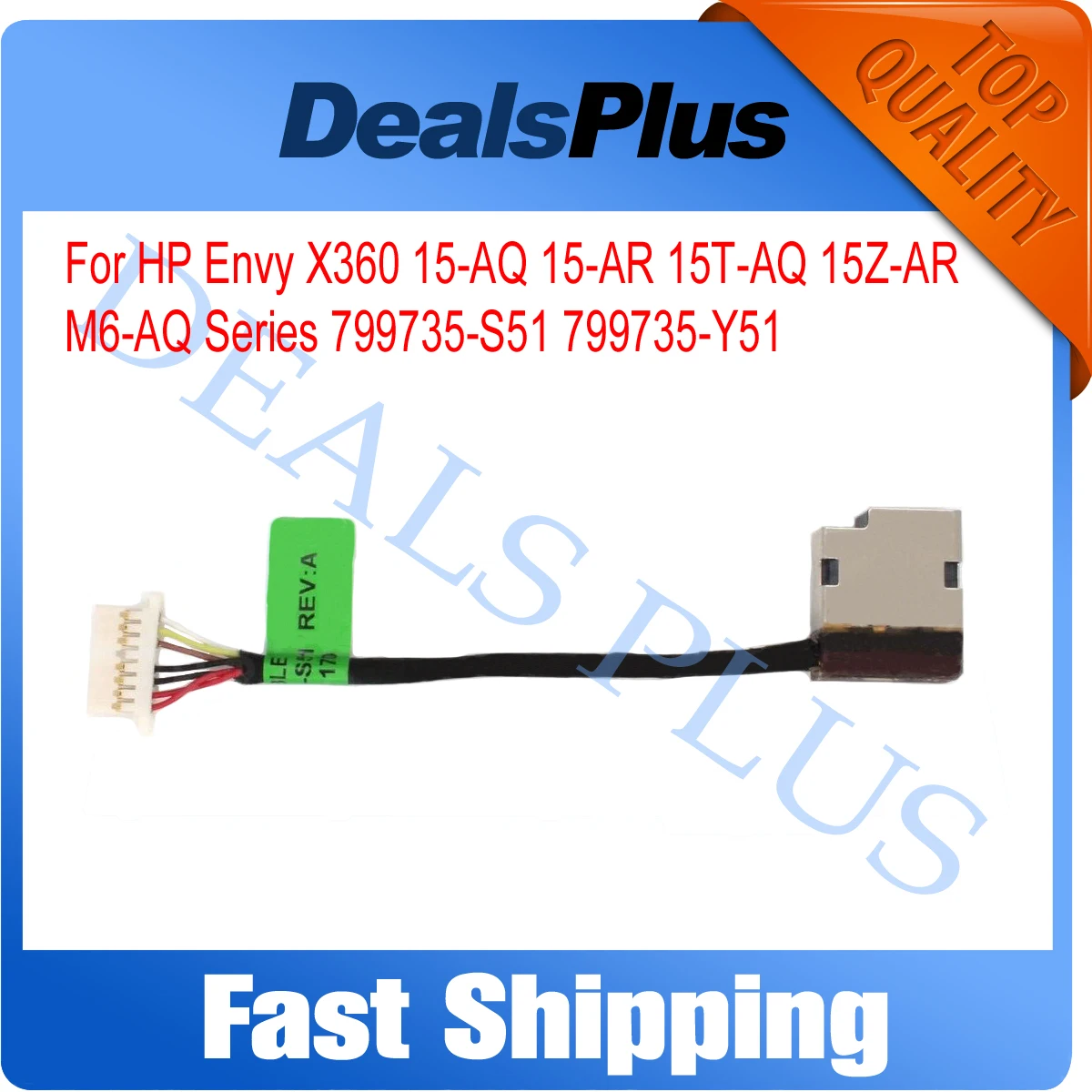 

New Replacement DC Power Jack Cable For HP Envy X360 15-AQ 15-AR 15T-AQ 15Z-AR M6-AQ M6-AR Series 799735-S51 799735-Y51