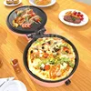 110V household hover non stick electric pancake pan suspended double-layer large capacity multifunctional pancake pot 2