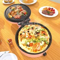 110V household hover non stick electric pancake pan suspended double-layer large capacity multifunctional pancake pot 2