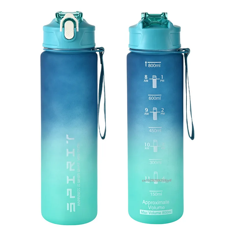 1PCS Large Capacity Sports Water Bottle Leak Proof Colorful