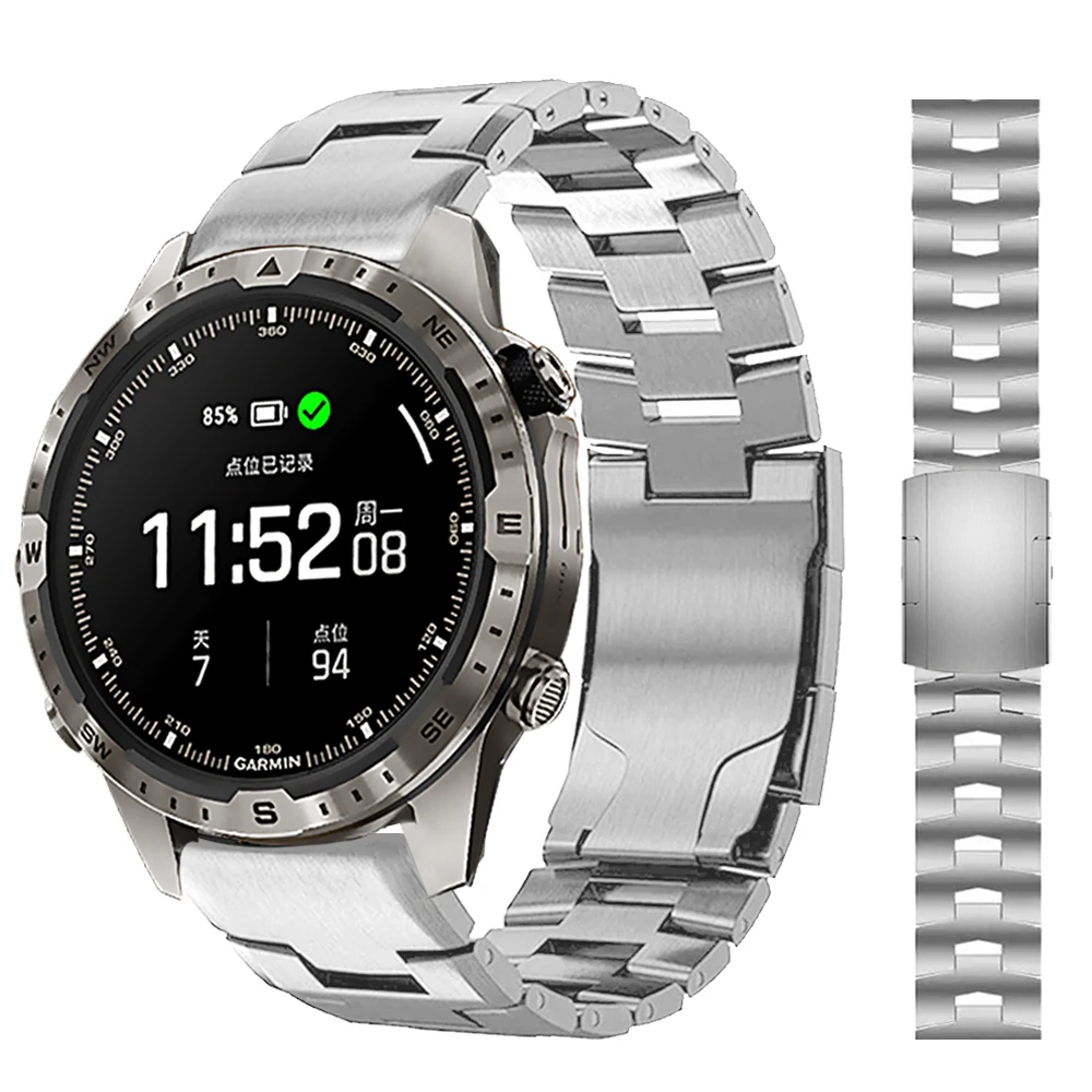 Pulseira de Liga de Titânio Quick Fit Garmin Enduro Epix Gen Pro Marq Band Pulseira Descida Mk2 Mk2i Mk1 g1 22 26 mm