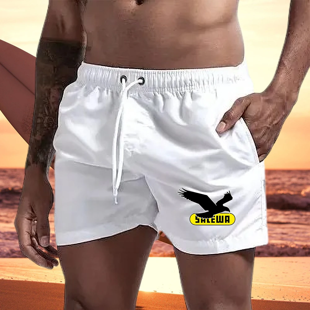 

Летние пляжные шорты с роскошным принтом, шорты-боксеры для серфинга, шорты для тренажерного зала и бега, мужские быстросохнущие Стрейчевые шорты