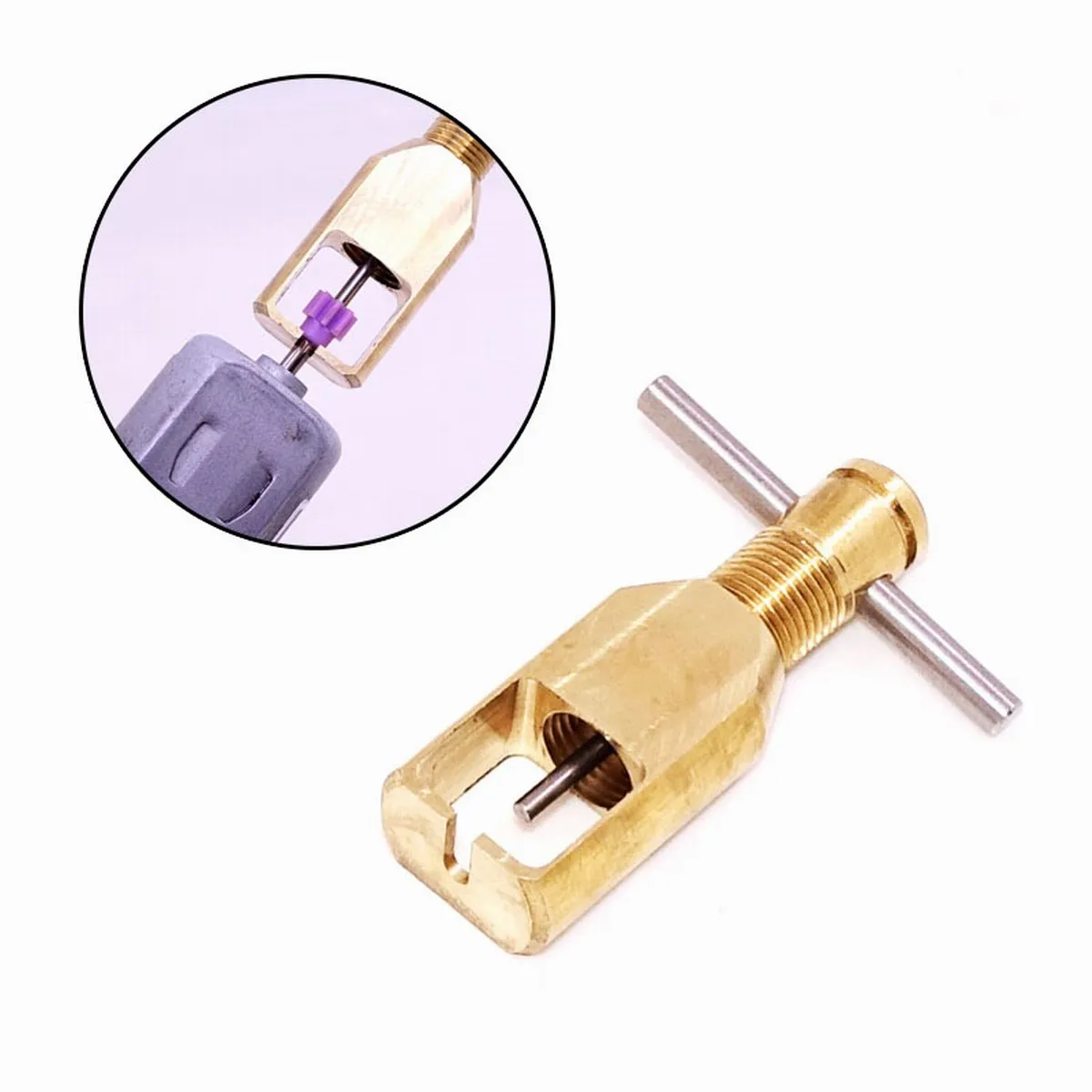 Estrattore Di Pignone In Rame 15422 Attrezzo Di Trazione Dell'Ingranaggio Del Motore Per Tamiya Mini 4Wd Rc Model Car Boat Helicopter