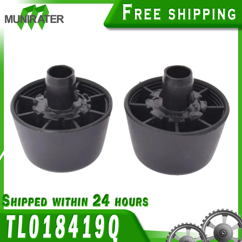 Pair Black Rubber Bumper Cushion Hood Stoppers For 07-18 Jeep Wrangler Jk Body