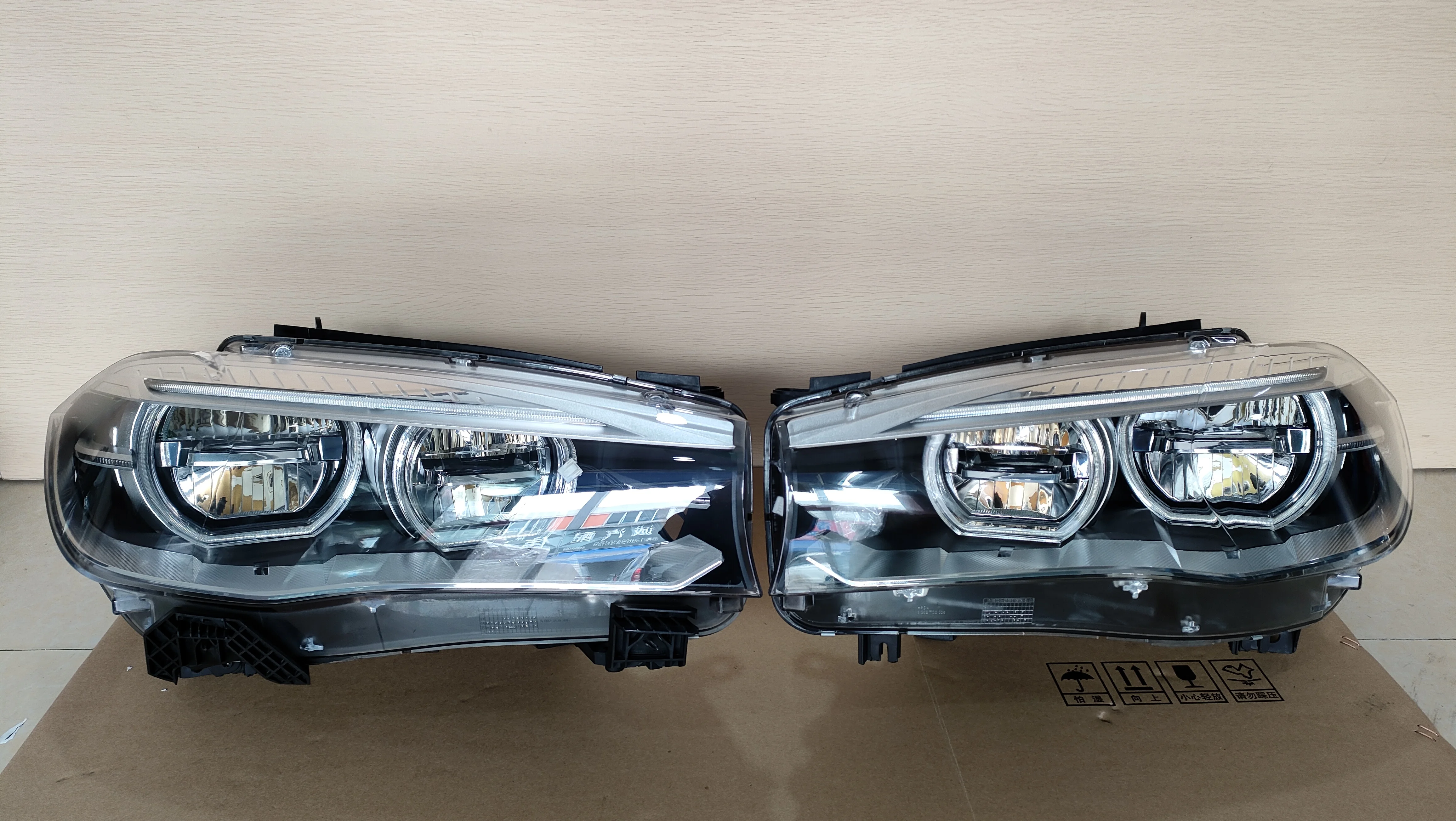  중고 플러그 앤 플레이 풀 헤드라이트, 컴퓨터 시스템 포함, 적응형 LED 헤드램프, Farol X5 F15 2014-2018 년
