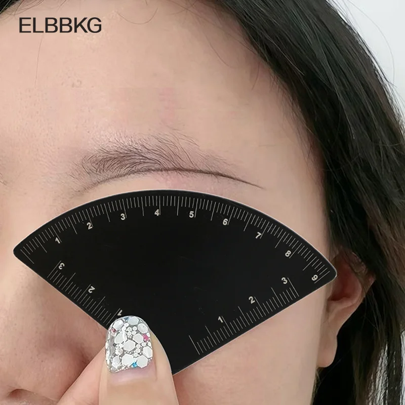 1pc 알루미늄 합금 빠른 그리기 눈썹 디자인 눈금자 Microblading MappingTool 쉐이핑 영구 화장 DrawingGuide 눈금자 문신