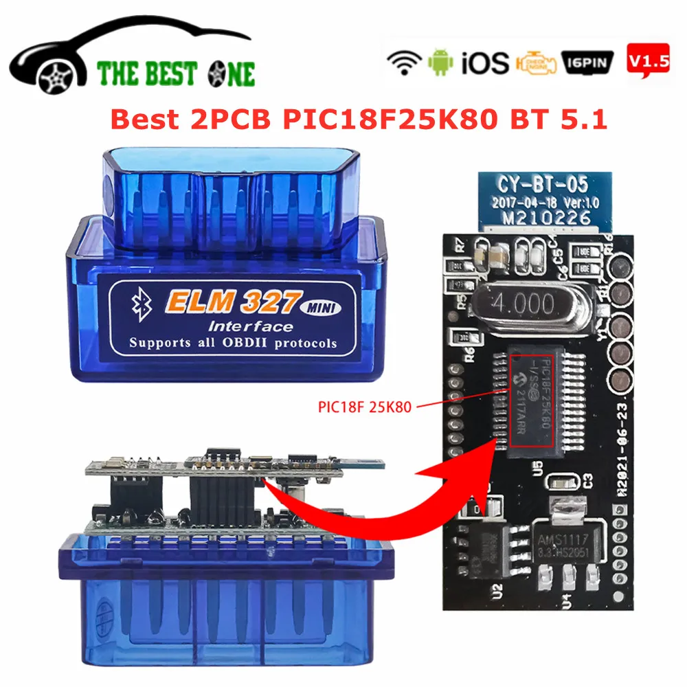 Super-Mini-ELM327-V1-5-Bluetooth-5-1-Support-IOS-Android-Double-PCB ...