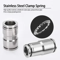 304 Stainless Steel Pneumatic Quick Connect Fitting PG PU 4 6 8 10mm for Air Compressor Gas Pipe Hydraulic Plug-In 10-50PCS 5