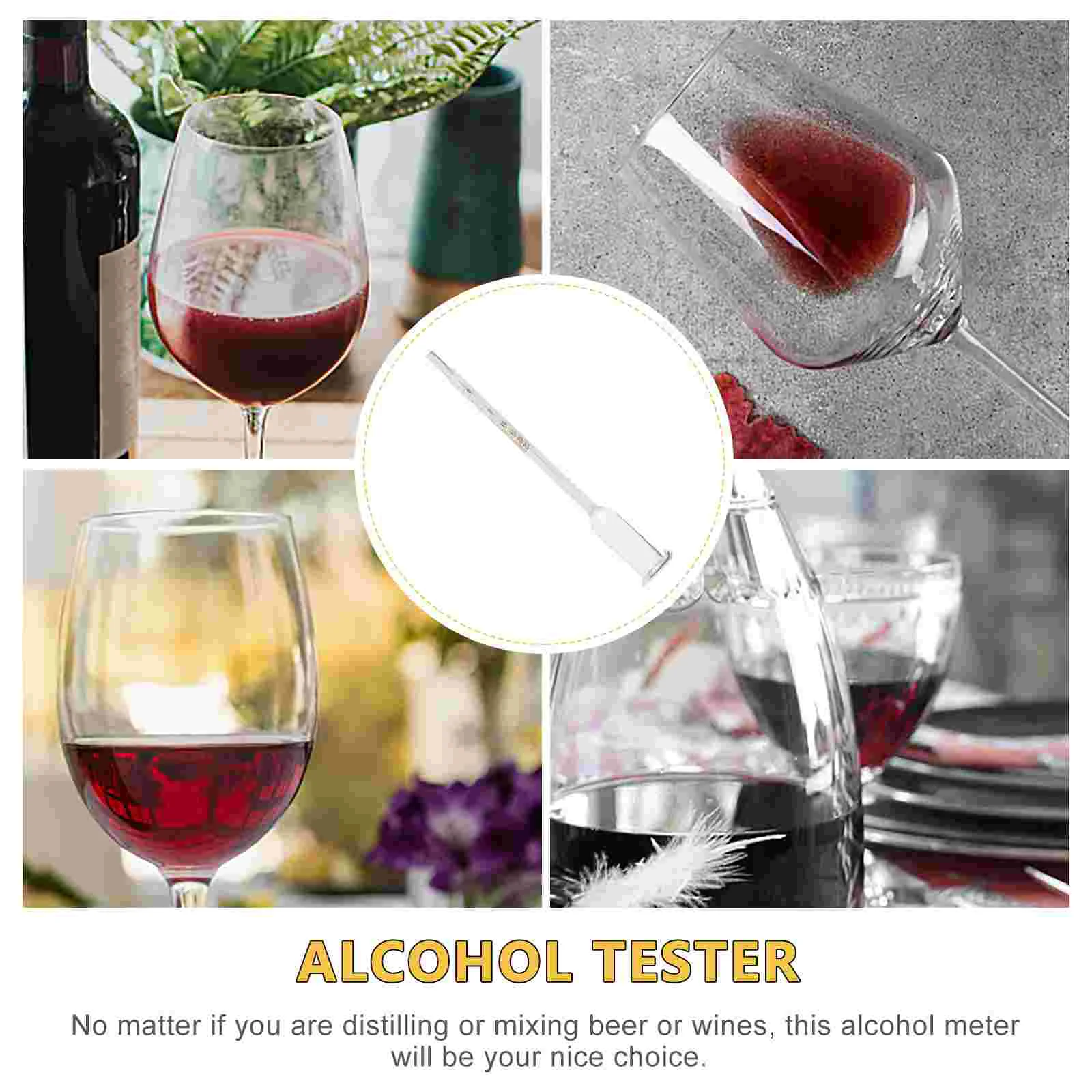 Hydrometer for Making Distillery Kit Alcohol Glass Vinometer Homebrew Supplies Red