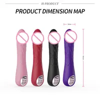 Leistungsstarker Dildo-Vibrator für Frauen, G-Punkt, Klitoris-Stimulator, Anal-Vagina-Massagegerät, weiblicher Masturbator, Finger-Vibratoren, Sexspielzeug 6