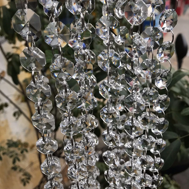Gocce Cristallo 38 mm (Confezione da 24) - Kikuo Prisma Perline per Cristallo Lampadari, Trasparente Gocce Vetro Pendenti Cristallo per Decorazioni Feste di Matrimonio a Sospensione