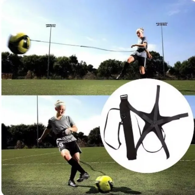 Adjustable Football Kick Trainer Adults Kids Soccer Ball Training Equipment Trainer Solo Training Aid for Throw and Catching