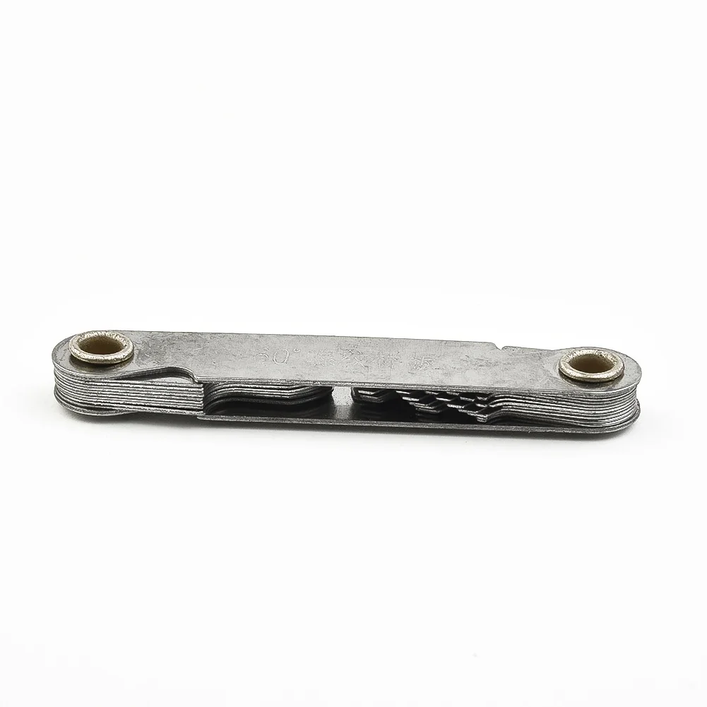 Thread Measuring Gauge 20 PCS Thread Plug Gage Stainless Steel Metric Screw Pitch 60 Degree Thread Measuring Gage Gauge Metric & Imperial Feelers