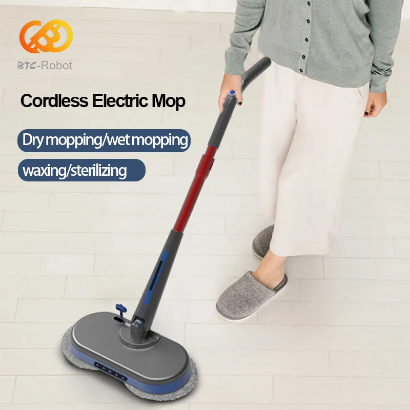 Mop ricaricabile 360 rotazione elettrico Cordless detergente per pavimenti  Scrubber Mop rotante microfibra Lazy Mop uso bagnato o asciutto pulizia -  AliExpress